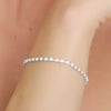 Newbridge CZ Tennis Bracelet, Silver