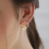 Newbridge Daisy Earrings, Gold