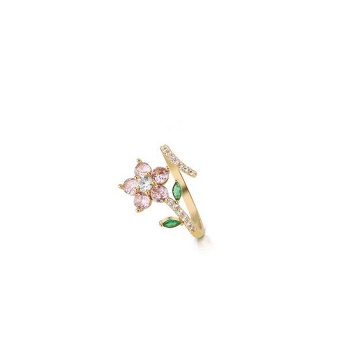 Newbridge Floral Revolving Adjustable Ring, Gold - McElhinneys