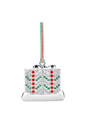 Newbridge Gift with Coloured Stones Christmas Tree Decoration