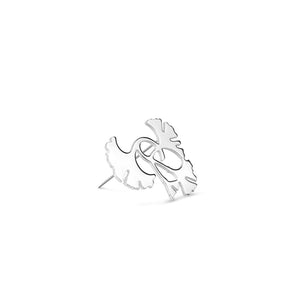 Newbridge Ginkgo Leaf Brooch, Silver