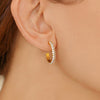 Newbridge Golden Honey Stones Earrings, Gold