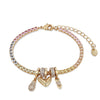 Newbridge Heart Charm Bracelet, Gold