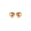 Newbridge Heart Stud Earrings, Gold