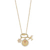 Newbridge Hummingbird Charm Necklace, Gold