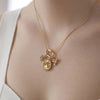 Newbridge Hummingbird Charm Necklace, Gold
