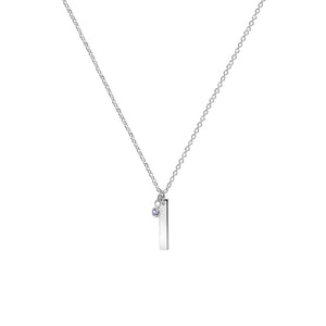 Newbridge Silverware June Birthstone Pendant Necklace, Silver