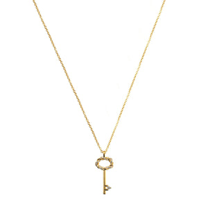 Newbridge Key Pendant Necklace, Gold