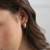 Newbridge Mini Hoop Earrings, Gold