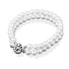 Newbridge Pearl Double Strand Bracelet, Silver