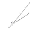 Newbridge Silverware April Birthstone Pendant Necklace, Silver