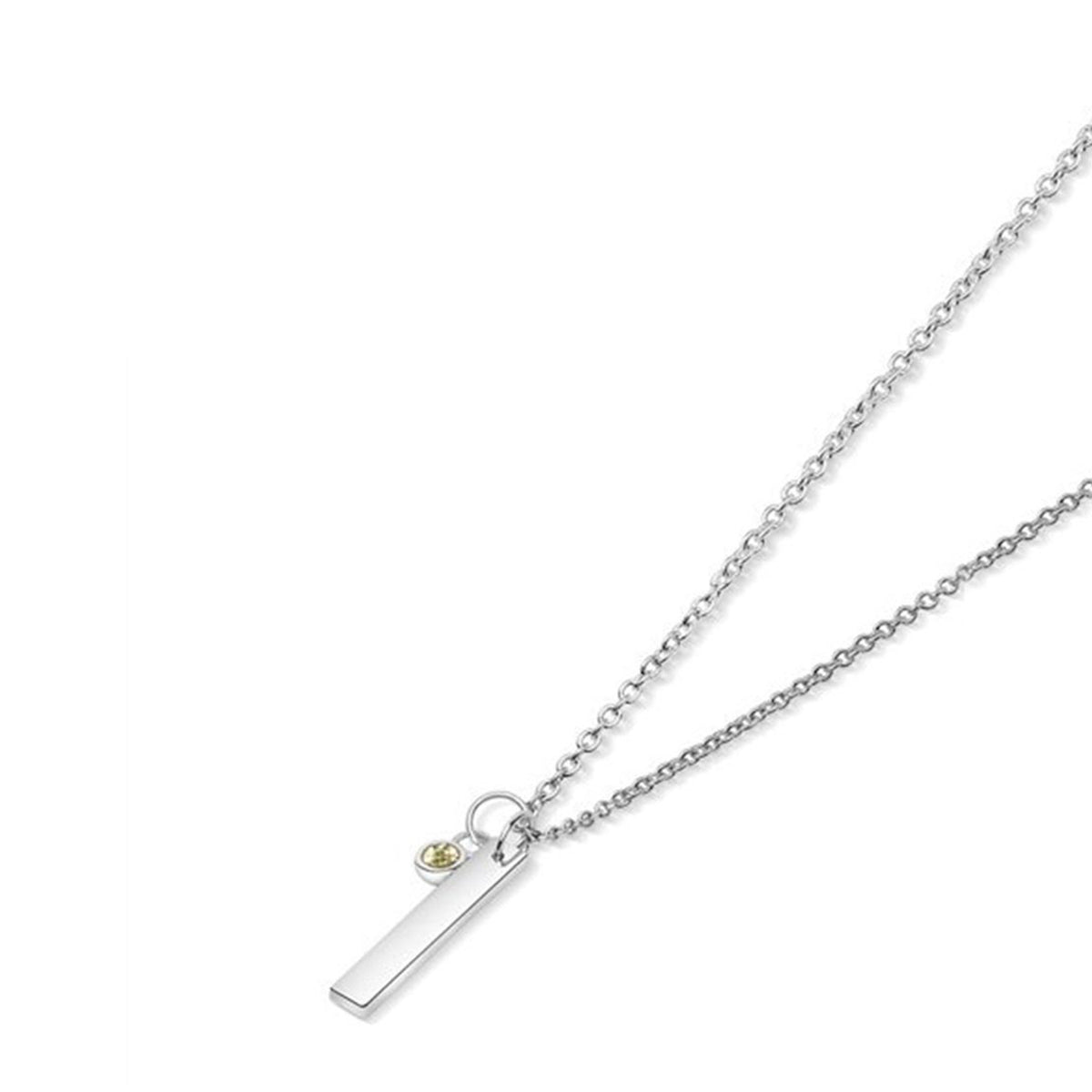 Newbridge Silverware August Birthstone Pendant Necklace, Silver
