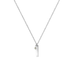 Newbridge Silverware August Birthstone Pendant Necklace, Silver