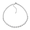 Newbridge Clear CZ Necklace, Silver