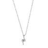 Newbridge Silverware CZ Drop Pendant Necklace, Silver