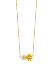 Newbridge Silverware Floral Pendant Necklace, Gold