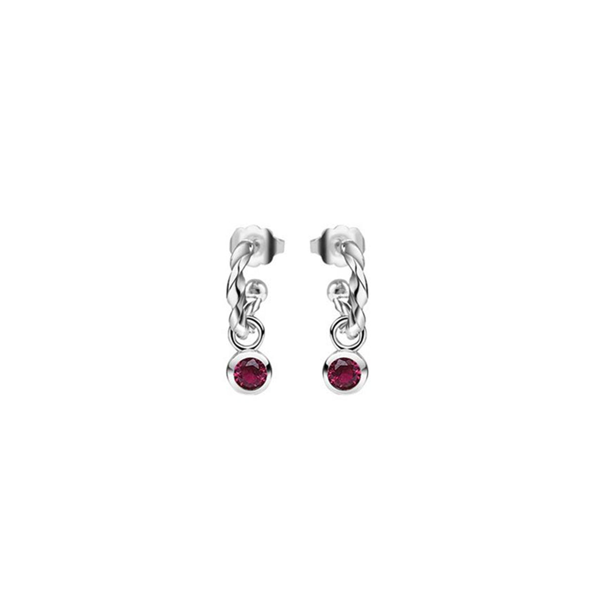 Newbridge Silverware July Birthstone Earrings, Silver