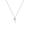 Newbridge Silverware July Birthstone Pendant Necklace, Silver