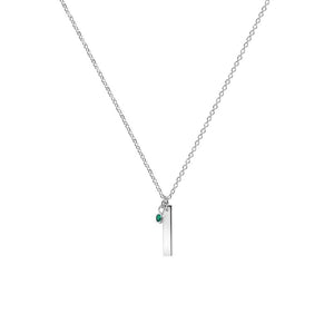 Newbridge Silverware May Birthstone Pendant Necklace, Silver