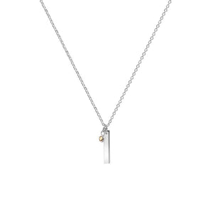 Newbridge Silverware November Birthstone Pendant Necklace, Silver