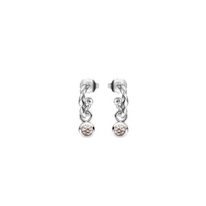 Newbridge Silverware November Birthstone Earrings, Silver