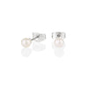 Newbridge Silverware Kids Pearl Earrings, Silver