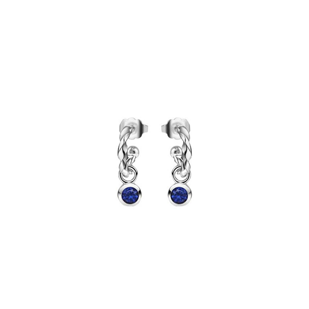 Newbridge Silverware September Birthstone Earrings, Silver