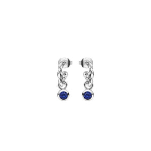 Newbridge Silverware September Birthstone Earrings, Silver