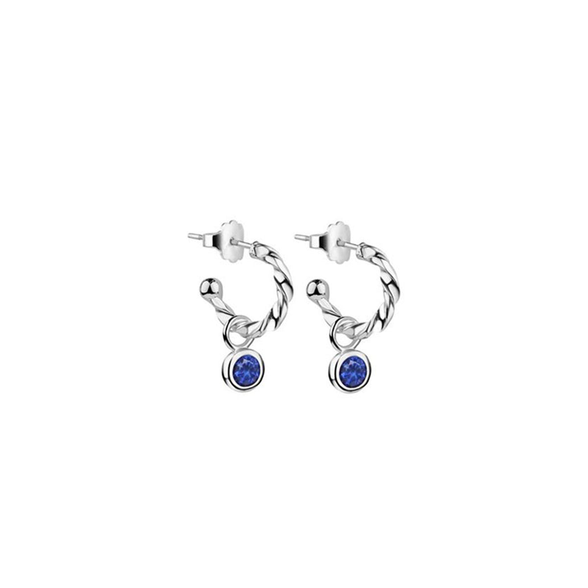 Newbridge Silverware September Birthstone Earrings, Silver