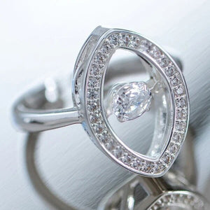 Newbridge Silverware The Hollywood Collection Oval Ring, Silver