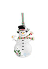 Newbridge Snowman with Robin Christmas Tree Decoration, Multi