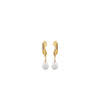 Newbridge Statement Pearl Earrings, Gold