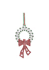 Newbridge Wreath with Bow Christmas Tree Decoration