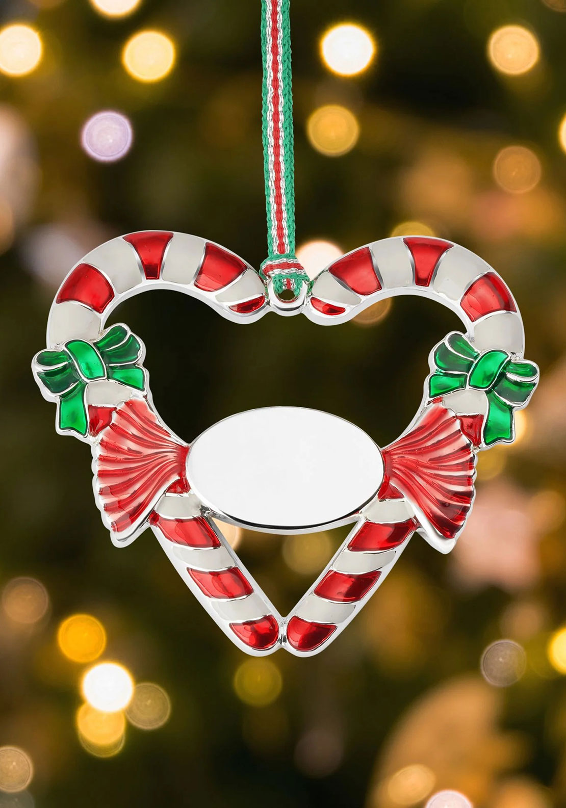 CANDY CANE HEART CHRISTMAS TREE DECOR