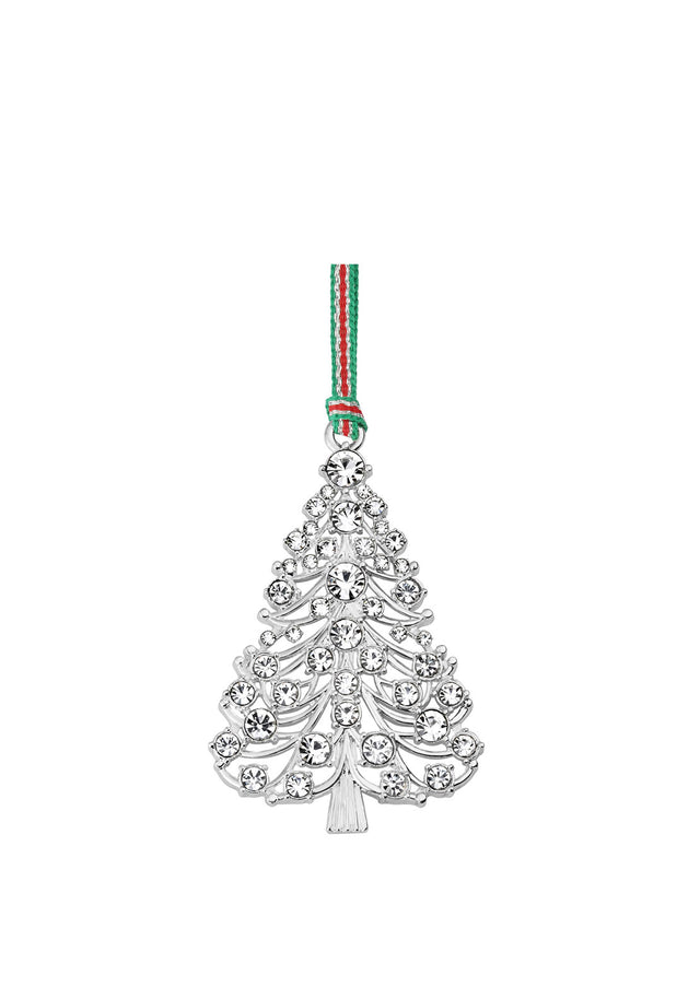 CHRISTMAS TREE WITH CLEAR STONES DECORATION