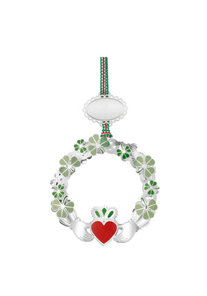 CLADDAGH WITH SHAMROCK CHRISTMAS TREE
