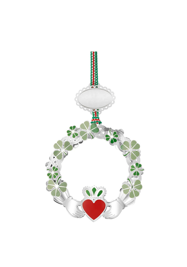 CLADDAGH WITH SHAMROCK CHRISTMAS TREE