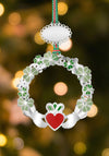 CLADDAGH WITH SHAMROCK CHRISTMAS TREE