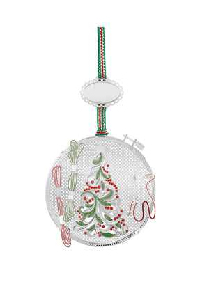 Newbridge Embroidery Hoop Christmas Tree Decoration