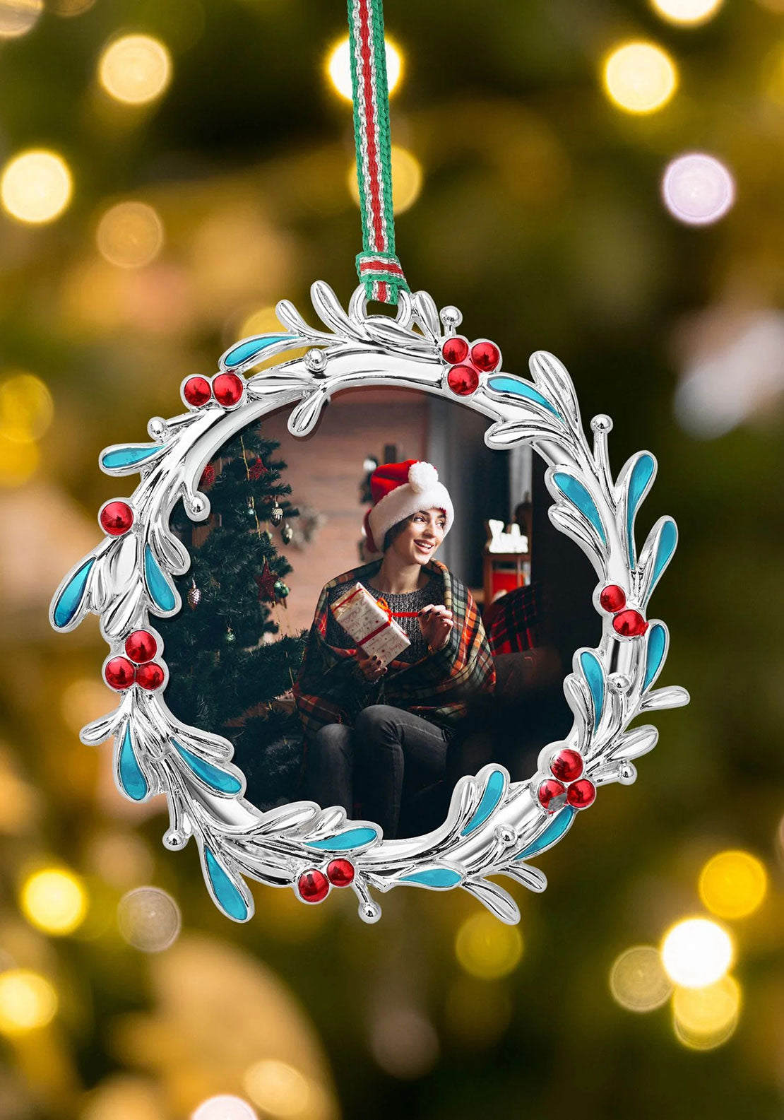 MISTLETOE PHOTOFRAME CHRISTMAS TREE DECOR