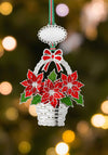 POINSETTIA BASKET CHRISTMAS