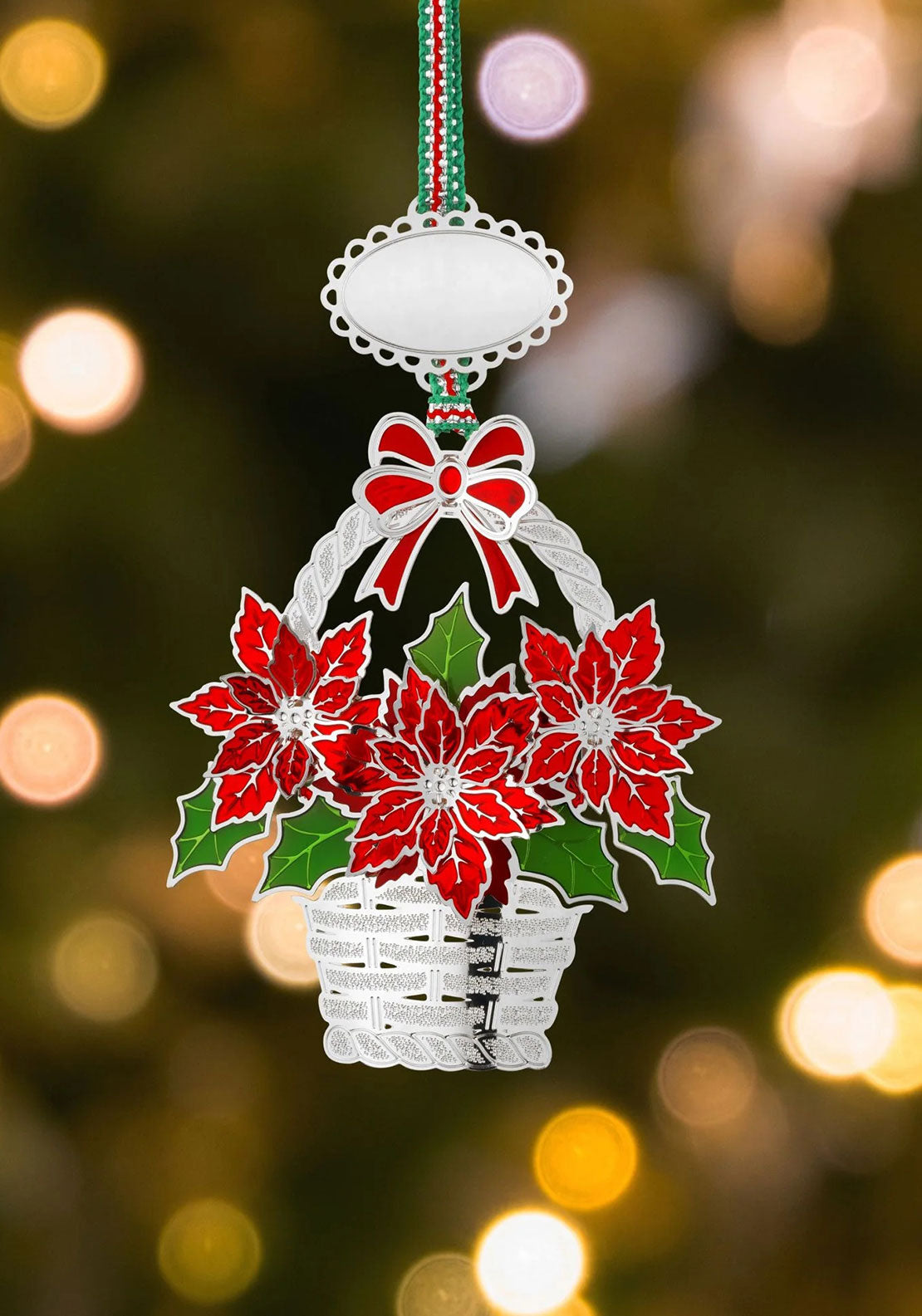 POINSETTIA BASKET CHRISTMAS