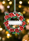 Newbridge Poinsettia Wreath Christmas Tree Decoration