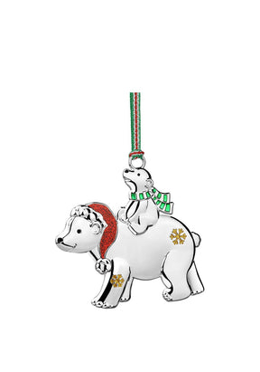 Polar Bear with Cub Christmas Tree Decoration