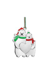 Polar Bear Couple Christmas Tree Decoration