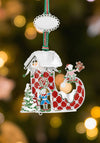 RED BOOTS WITH ELVES CHRISTMAS TREE