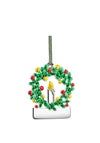 Wreath with Candle Christmas Tree Decoration