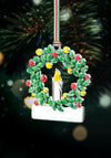 Wreath with Candle Christmas Tree Decoration