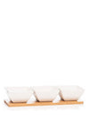 Newgrange Living Ceramic Honeycomb Dip Tray, Set of 3