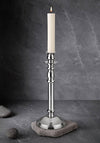 SILVER PLATED TRADITIONAL TAPER CANDLE HOLDER
